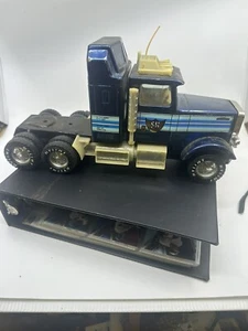 Oldtimer 80er Jahre Nylint Silver Knight Express Traktor Anhänger 18 Räder - Bild 1 von 10