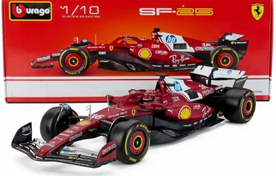 FERRARI F1 SF-25 LECLERC #16 SEASON 2025 SCALA 1:18 BURAGO 18-16816-L - Immagine 1 di 4