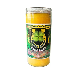Jumbo Veladora Preparada de Buena Suerte / Fixed Jumbo 14 Day Good Luck Candle - Picture 1 of 5
