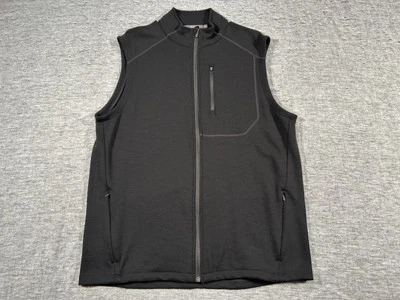 Ibex Vest Mens Extra Large Black Zip-Up Pockets Merino Wool Hiking Biking Climb - Image 1 of 4