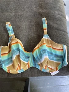 Neu mit Etikett Freya Swim Castaway Island Herzausschnitt-Top AS205702 Farbe Multi Größe 32F UK - Bild 1 von 8
