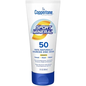 Sport Mineral Sunscreen Lotion LSF 50, wasserabweisender Sonnenschutz mit Zinkoxid - Bild 1 von 11