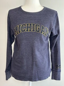 Michigan Wolverines Waffelstrick Thermo Langarm blau Herren Small " - Bild 1 von 8