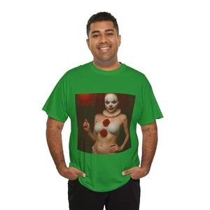 Hot Lady Pennywise im Bikini Unisex T-Shirt Horror Tee Halloween It Sexy Lustig! - Bild 1 von 157