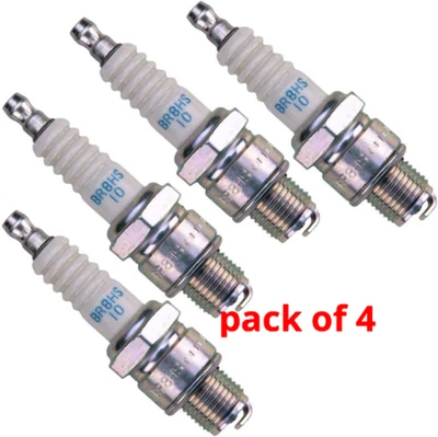 4 PACK Spark Plug NGK BR8HS-10 Boat Engine  1134 Yamaha Tohatsu Marine - Image 1 of 4