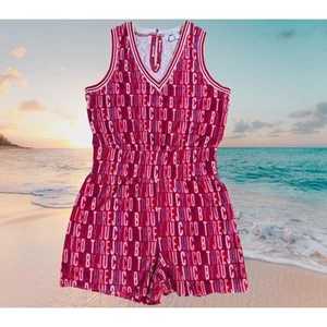 Juicy by Juicy Couture Y2K SZ Small Terry Cloth Romper All Over Logo Barbie EUC - Picture 1 of 22