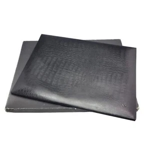 UNUSED Vintage Valentino Geravani Vitello Black Leather Desk Pad Calendar Holder - Picture 1 of 14