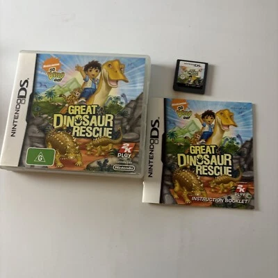 Go Diego Go! Great Dinosaur Rescue Nintendo DS Manual - Image 1 of 4