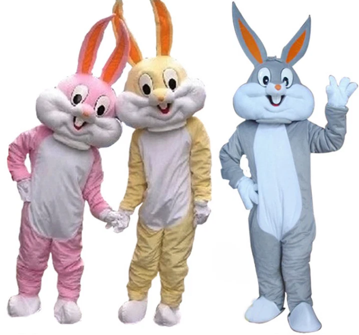 Cartoon Rabbit Mascot Costume Suit Party Cosplay Adult Outfit Dress - Image 1 of 4