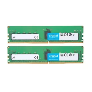 Crucial 32GB (2X16GB) DDR4 3200MHz ECC Registered RDIMM Memory Ram CT16G4RFD832A - Picture 1 of 3