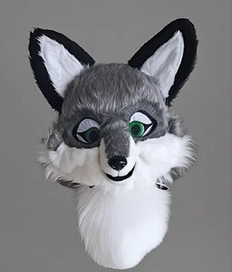 Fursuit Long Fur Husky Fox Mascot Head Party Halloween Fur Cosplay (Head) - Picture 1 of 2