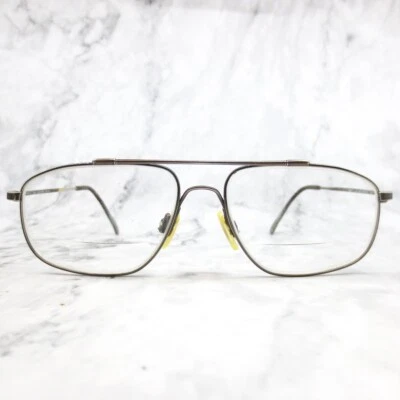 Flexon Autoflex Marchon Eyeglasses Frame Unisex Gunmetal Square Full Rim 140 - Image 1 of 4