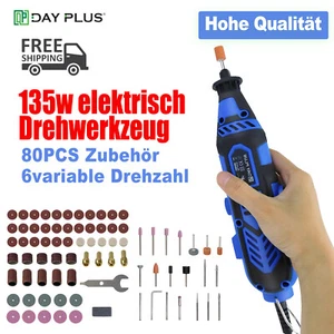 135W Mini Multifunktionswerkzeug Drehwerkzeug Schleifgerät Dremel Akku Schleifer - Bild 1 von 13