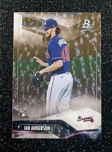 Ian Anderson 2021 Bowman Platinum Icy Foil Rookie Braves - Picture 1 of 2