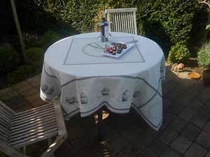 Mantel Provenza 170x170 cm Tartaletas Crema Jacquard de Francia - Imagen 1 de 4