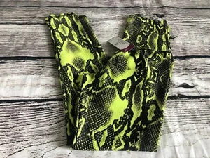 Ship Fastš„ABS2B Neon Python High Waist V Band M Fits S Scrunched 7/8 - Picture 1 of 11