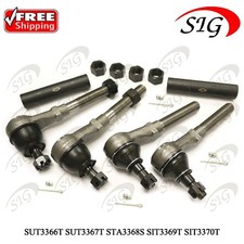 Front Inner Outer Tie Rod Adjusting Sleeve Kit for Ford F-250 4WD 1997-1999 6pc