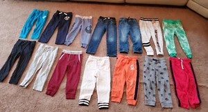 Boy's 34 PC Lot long sleeve shirts pants sweaters hoodies Gap Gymboree sz 4-5 6 - Picture 1 of 13