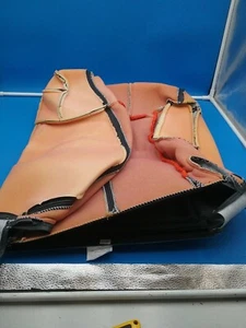 2001-02 Genuine GM Chevy Silverado Sierra Front Leather Seat Cover Graphite Gray - Picture 1 of 3