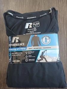 New Men's Russell Performance Active Base Layer Top L2 Stretch Black Size XL - Picture 1 of 3