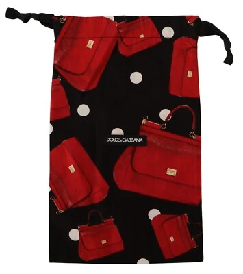 Dolce & Gabbana мешок для пыли чехол черный красный сумки печать шнурка сумка для обуви 33 см x 20 см - Изображение 1 из 4