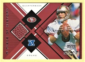 Steve Young SF 49ers 1999 UD Black Diamond Game-Used Football Relic Card - Imagen 1 de 1
