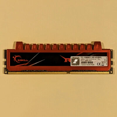 🔧 (×1) 4GB DDR3 G.SKILL Ripjaws Memory / RAM @1333MHz [TESTED | FOR DESKTOPS] - Image 1 of 3