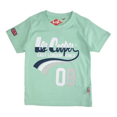 Lee Cooper Boy's T-Shirt. Short Sleeves. Green Color. Gift For Child - Image 1 of 2