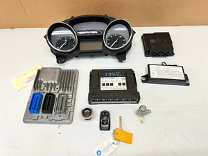 2017 BUICK ENVISION 2.5L ECU IGNITION KEY COMPUTER MODULES W/SPEEDOMETER LOT3561 - Picture 1 of 18