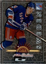 1997-98 LEAF INTERNATIONAL #36 NIKLAS SUNDSTROM NEW YORK RANGERS