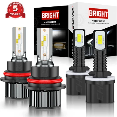 For Ford	Mustang 1994 1995 1996-2004 LED Headlight High Low Fog Lights Bulbs - Image 1 of 4