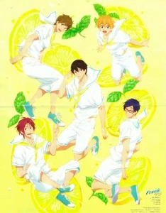 Poster Promo Free Iwatobi Swim Club Yowamushi Pedal Anime Haruka Makoto Rin Rei - Bild 1 von 2