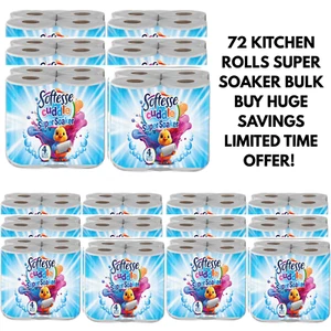 72 Kitchen Towels 2-Ply 3,600 Sheets Softesse Cuddle Super Soaker Bulk Pack đđĻ - Picture 1 of 3