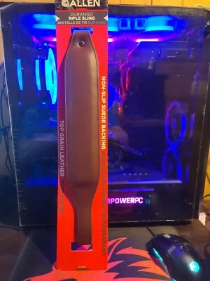 allen company durango leather firearm sling with suede lining, brown - Image 1 of 3