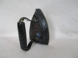 Original Hand Painted Antique Cast Iron Flatiron - Picture 1 of 6