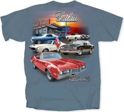 Camiseta Oldsmobile Cutlass Collection Camiseta AMERICAN MUSCLE CARS Foto 1 de 2