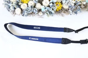 【New!】Canon EOS Blue shoulder camera strap NICE for film digital SLR From Japan - Picture 1 of 5