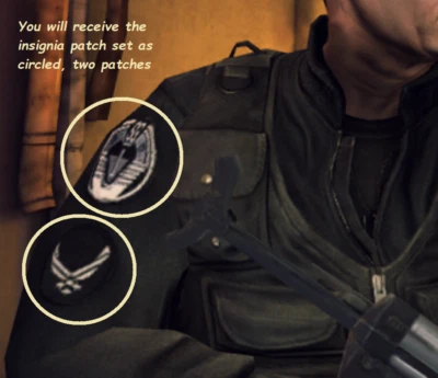 FANCY DRESS HALLOWEEN PARTY MOVIE PROP 2-PATCH: STARGATE SG-1 INSIGNIA (Iron-on) - Image 1 of 4