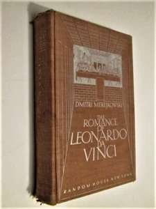 Vintage Hardcover 1930 The Romance of Leonardo da Vinci 574pp Dmitri Merejkowski - Imagen 1 de 5