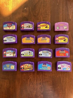 leapfrog leappad game lot of 16 Spider-Man Disney Shrek - Image 1 of 3