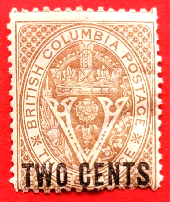 Vancouver Island #8 Surcharge Seal of British Columbia MNG - Image 1 of 1