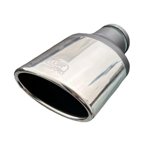Auspuffblende Endrohr oval 120x80mm für 40-60mm Anschluß für AUDI BMW VW Skoda - Bild 1 von 6