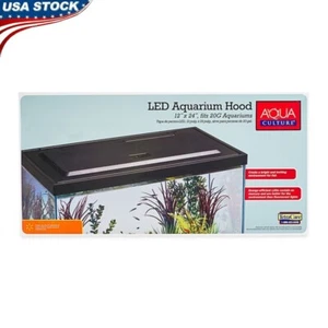 Fish Tank Hood W/ Led Light 20 Gallon Aquariums Easy Access Low Profile Design - Picture 1 of 6