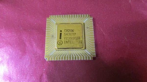 Rare Vintage Intel C8206 MCS-86 Family Support IC/CPU/Processor White/Gold Lot1 - Picture 1 of 4