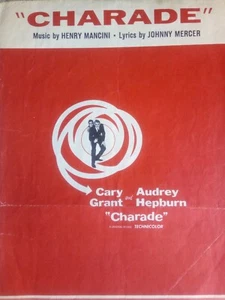 Vintage Piano Sheet. Charade. - Picture 1 of 3