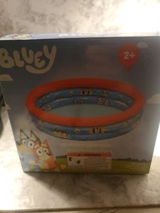 Bluey Kiddie Piscina 40 Pulgadas Inflable 3 Anillos Agua Juego Exterior Verano Juguete Nuevo - Imagen 1 de 4