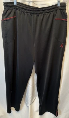 Pantalones de chándal para hombre Nike Jordan 3XLT Jumpman negros rojos con logotipo cremallera al tobillo Foto 1 de 4