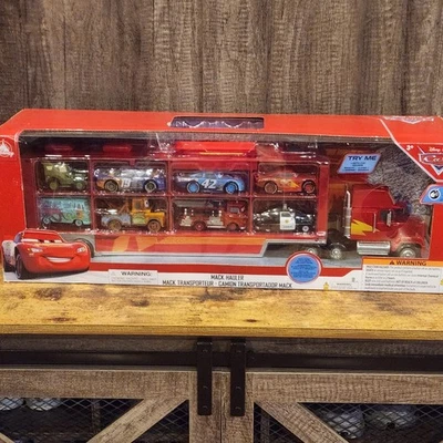 Disney Parks 2025 Pixar Cars Mack Hauler Truck Vehicle Playset Lights Sounds New - Image 1 of 4