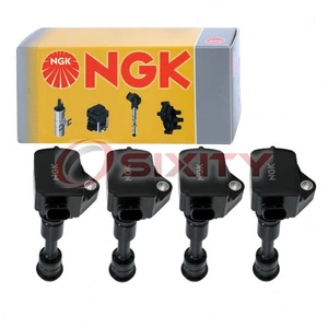 4 pc NGK Ignition Coils for 2017-2019 Volvo S90 2.0L L4 Spark Plug Wire Boot uz - Picture 1 of 5