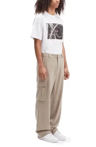 NEW Vayder Costante Gray Sand Wool Blend Cargo Pants Sz 34 NWT $625 - Picture 1 of 15